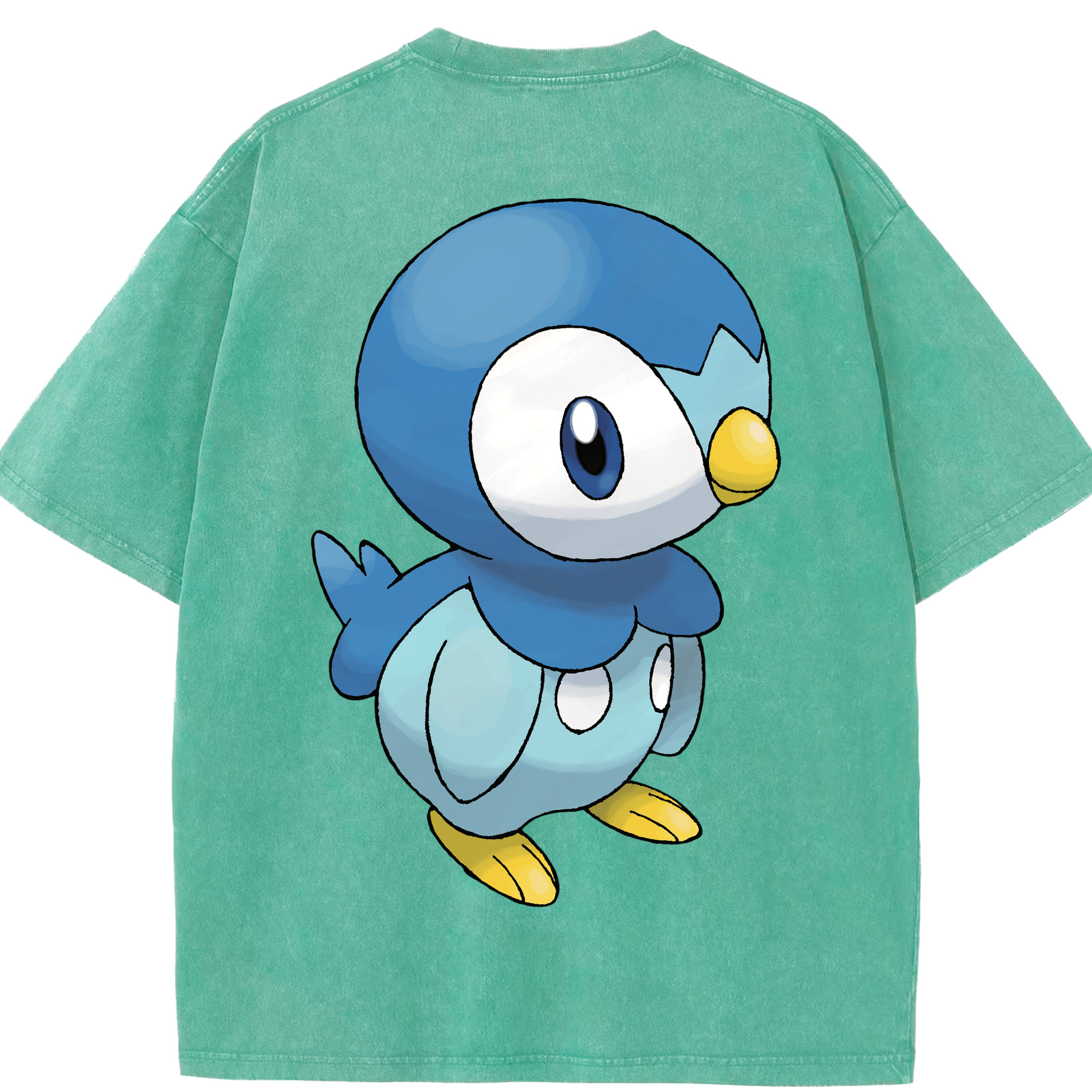 （画像用） ポケットモンスター Pokémon 綿100% ヴィンテージ風 半袖Tシャツ（背面プリント）